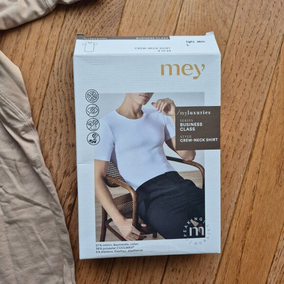mey myfunctional The undershirt Crew-Neck Series Dry Cotton Functional Large - Picture 4 of 13